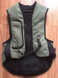 NEW GORGEOUS TWEED Point Two Safety Equestrian Air Vest "Hunter" Style Size XS