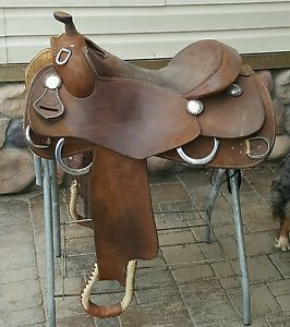 16" Teskeys Cowboy Collection Roughout Training Saddle