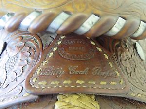 15" BILLY COOK RANCH ROPER SADDLE HAND MADE ~ RARE ~ Greenville, Tx.