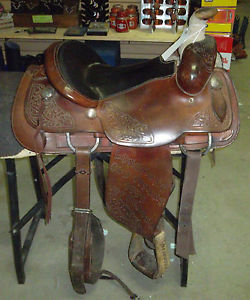 14.5" USED MCCALL ROPING TROPHY SADDLE #3 845