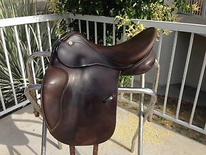 Prestige Top Dressage Saddle ~ Dark Brown ~ 16 inches