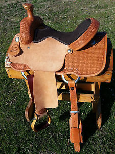 15" Johnny Scott All Around Roping Saddle (Made in Texas)