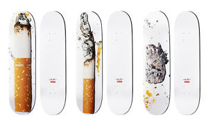 Supreme SS16 Urs Fischer Skateboard Deck Complete Set of 3 Baked Toasted Fried