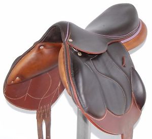 18" DEVOUCOUX CHIBERTA SADDLE (S13001791) FULL BUFFALO, NEW CONDITION!! - XVD