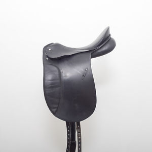Black Leather Passier Dressage Saddle Made in Germany Lenox 17" Seat 5" Gullet