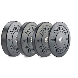 Gill Athletics Solid Rubber Bumper Plates-Black-35Lb New
