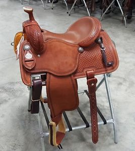 Martin  All Around 14.5" Chestnut Roughout Saddle. Brand New!
