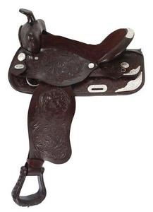 15" KING Western Pleasure SHOW Saddle ++SILVER
