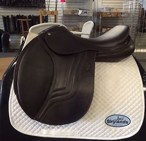 Used Schleese Jete Jumping Saddle Size 17.5" - Cognac (Brown)