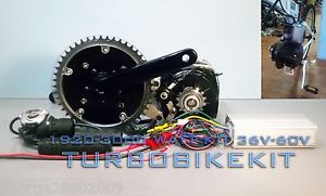 Fastest Waterproof Geared Electric Bike Kit 1920w - 3000 watt 36v - 60 volt