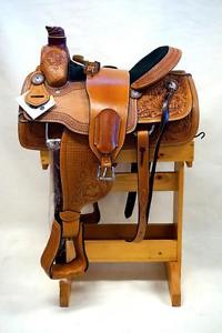 15" Circle S Roper Saddle Warrantied for Roping Western Hvy Duty Fully Tooled