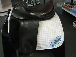 Used Spirig Dressage Saddle Size 17.5'' / 18'' Black / Brown