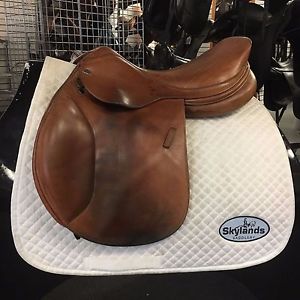 Used Jaguar by Harry Dabbs Jumping Saddle Size 17'' Light Brown