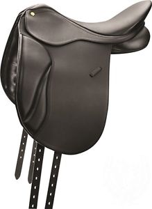 Collegiate Classic Dressage Saddle - BLACK - 18 Inch - Easy Change Gullet