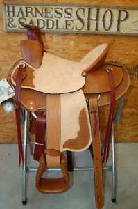 15" G.W. CRATE WADE RANCH ROPING SADDLE FREE SHIP NEW MADE IN ALABAMA USA