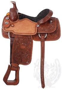 Silver Royal Rising Star Calf Roper Western Saddle (15",16",17")