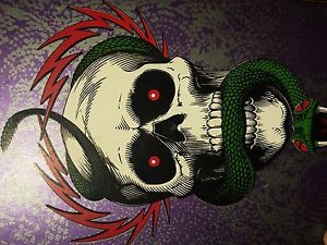 Powell Peralta Mike Mcgill Skull and / & Snake Mini Vintage Skateboard Deck