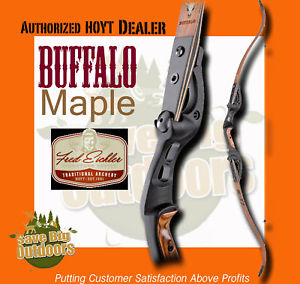 RH HOYT Buffallo Buffalo Recurve Bow Maple and Black 60" 55lb FREE ship 823762