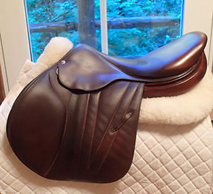 17.5" Butet Premium Saddle - Full Calfskin - 2015 - 2.5 Flaps - 4.5" dot to dot