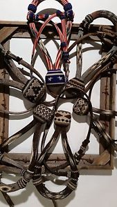 Artisan Custom-made Hitched HorseHair Hackamores (Bosal & Hanger)