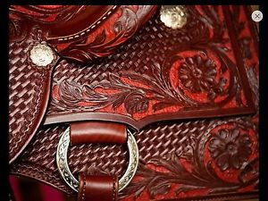 14.5" Custom Made Barrel Racing Saddle REDUCED!FREE SHIPPING With Buy It Now!