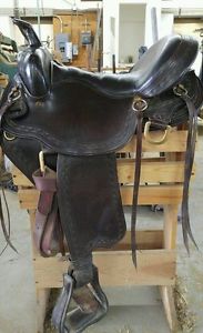 Big Horn Memory Foam Seat Trail Brown 16" Equestrian Saddle