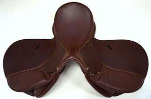 PREMIUM HDR CLUB All Purpose English Event Games Hunt Jump Saddle 15" Oak Bark