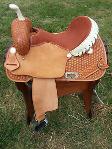 14.5" Hawkwood Saddlery Barrel Racing Saddle - Made in Texas