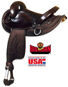 Endurance Saddle - Big Horn - Synthetic Cordura and Leather - 15" or 16" -