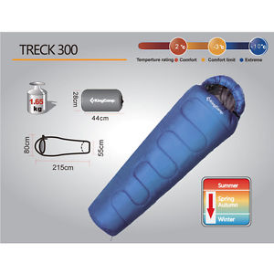 KingCamp Camping Hiking Winter Mummy Sleeping Bag 3 - 4 Season Warm and Light