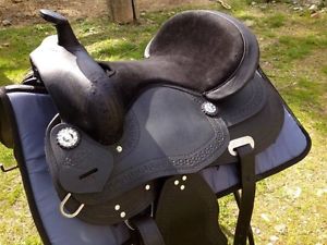 Treeless Saddle Rockycreek Hill 15" Leather & Suede