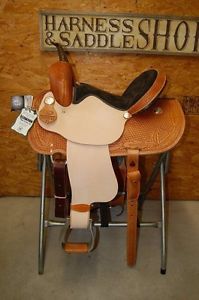 16" GW CRATE FEATHER BARREL RACING SADDLE CUSTOM ONE OF A KIND FREE SHIP RACER