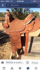 ORIGINAL SHILOH / CECIL PHILLIPS BARREL SADDLE 14"