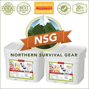 Lindon Farms 720 Serving Freeze-Dried Food Bucket MRE Survival Kit