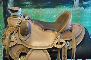 HILASON WESTERN BIG KING SERIES WADE RANCH ROPING COWBOY SADDLE 15", 16" 17"