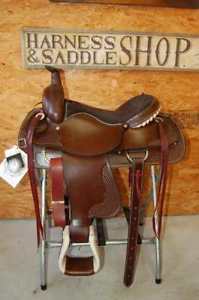 16" G.W. CRATE DRAFT ROPING RANCH SADDLE MADE IN ALABAMA FREE SHIP ROPER TRAIL