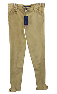Ralph Lauren Women's Equestrian Suede Riding Pants Skinny  NWT Sz. 6 $1298.00