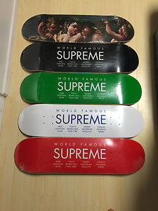 SUPREME BACCHANAL SKATE DECK SKATEBOARD PRINCE  BOX INTERNATIONAL SET 20TH