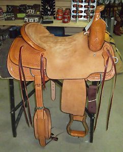 17" NEW ROCKING T RANCH CUTTING SADDLE #1 725