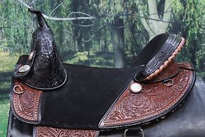 HILASON TREELESS WESTERN BARREL RACING TRAIL SADDLE 13" 14" 15" 16" 17" 18"