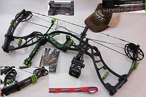 Hoyt NITRUM 30, 55-65Lbs #3 Z5 Cam DW 28 to 30" RH Black/Green Accent