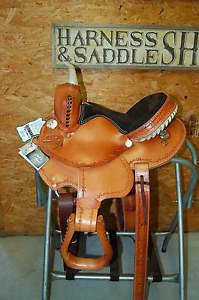 13" GW CRATE YOUTH BARREL SADDLE NEW FREE SHIP CUSTOM MADE IN ALABAMA USA NEW