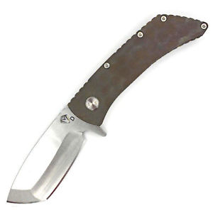Medford TFF-2 Bronze Titanium Handle Tumbled D2 Blade Hunting Camping Knife