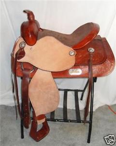 NEW 17" WESTERN TRAIL AND RANCH SADDLE WITH TOOLING