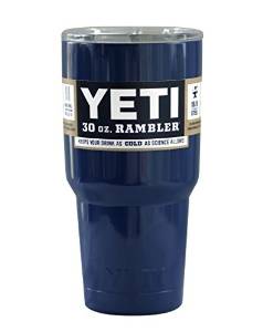 Custom Navy Blue 30 oz Rambler Tumbler Stainless Steel Cup with Lid - Keeps your drink hot or cold!