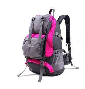 Outdoor Backpack Backpack Shoulders Bag Small Capacity 32 Men and Women L Waterproof Hiking Backpack Mei Red 32 L