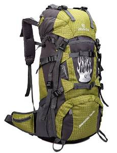 Professional Outdoor Sports Riding Camping Water Resistant Multifunction Shoulders Mountaineering Bags 55L+5L