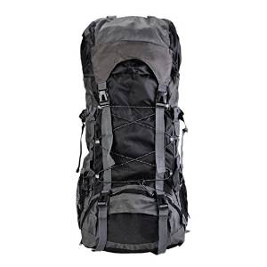 Generic 56-75L Day Bag Camping Bag Outdoors Backpack Rucksack Blue