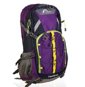 Outdoor Climbing Package 45 Ms L Male Backpack Backpack to Travel Waterproof Hiking Backpack the Purple