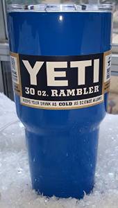 Yeti Rambler 30 Oz, Stainless Steel, Powder-coated, Custom Colors (Royal Blue)